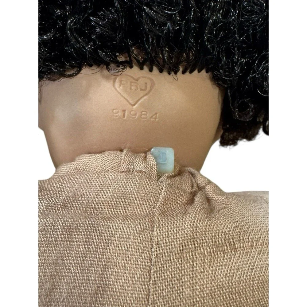 Pauline Bjonness-Jacobsen Doll Liza 11 "Soft Cloth, Blue White Romper Rare - Picture 6 of 7